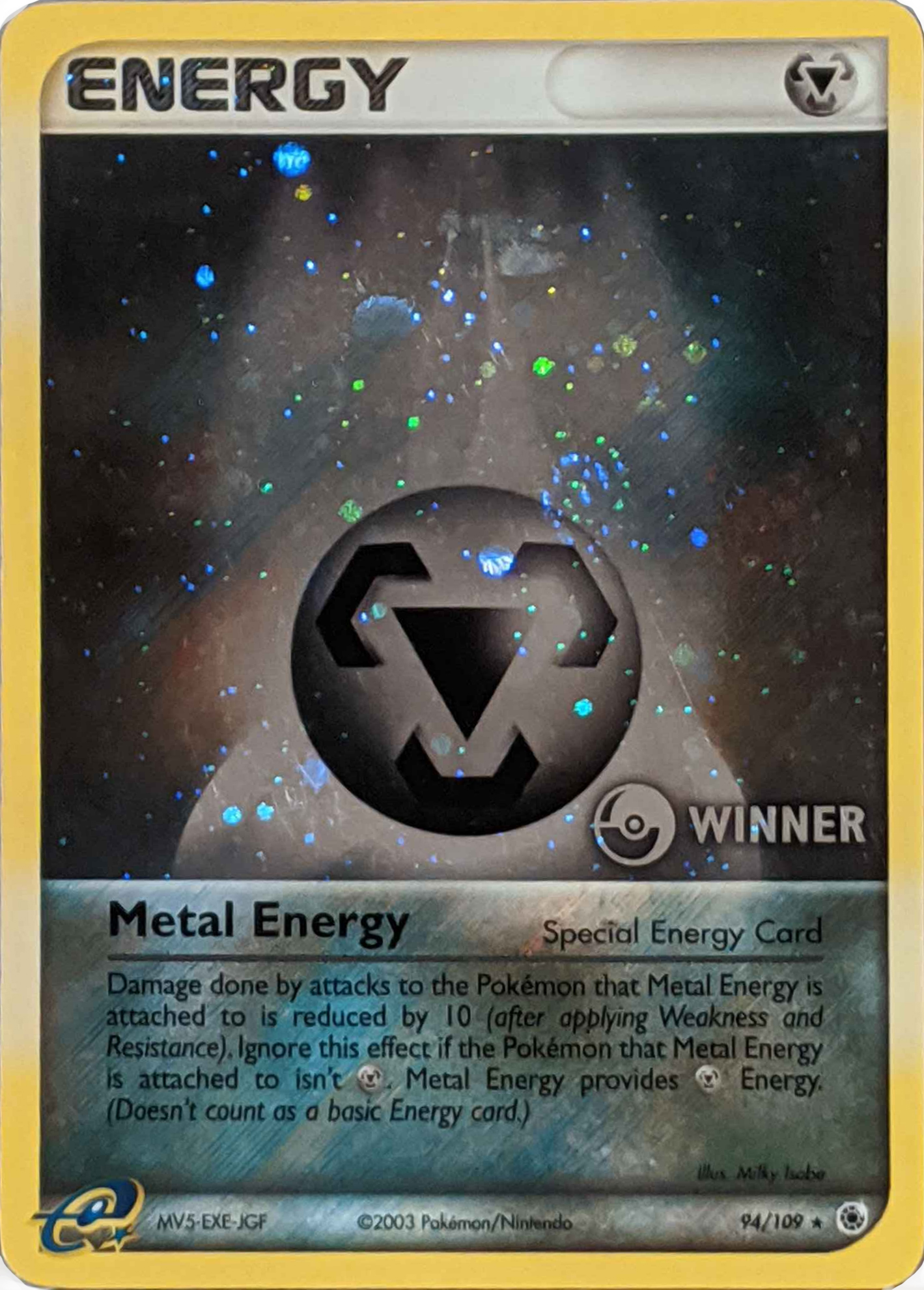 Winner Metal Energy (94/109 Pokémon League Special Print) Pokumon