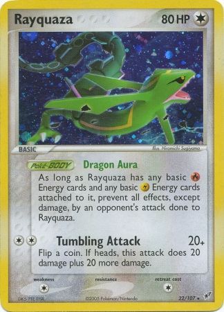 Holofoil Rayquaza (22/107 Jetstream Theme Deck Special Print) - Pokumon